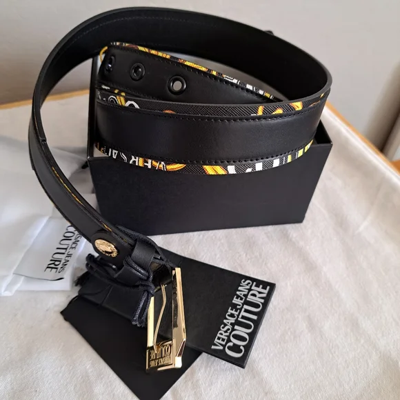 Versace Couture Leather Belt - Picture 2 of 10
